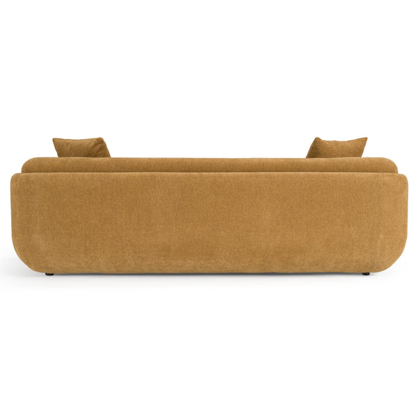 Divani Casa Tiene Modern Orange Fabric 3 Seat Sofa Model VGAH-SF1011-3