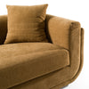 Tiene Modern Orange Fabric 3-Seat Sofa