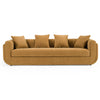 Tiene Modern Orange Fabric 4-Seat Sofa
