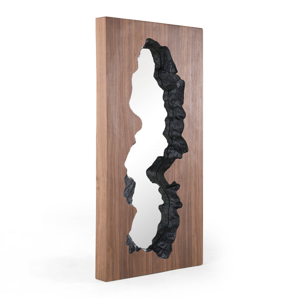 Timber Modern Walnut Leaning Floor Mirror