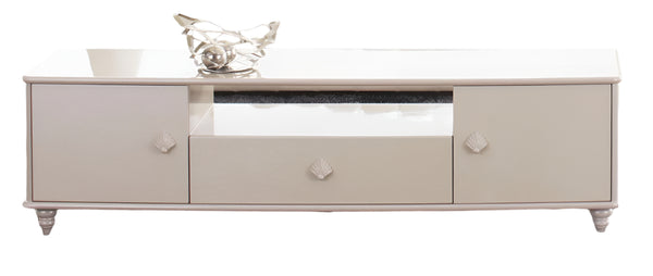 Modrest Tinger Modern Off White Tv Stand Model VGSLE-TINGER-TV