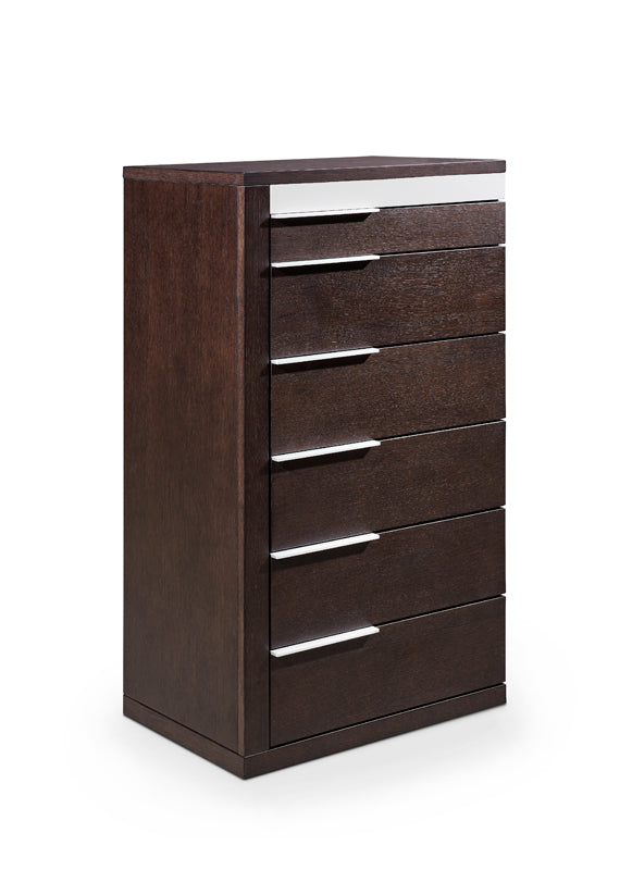 Modrest Torino Modern Brown Oak & Grey Chest Model VGWCD-D04-BRNOAK