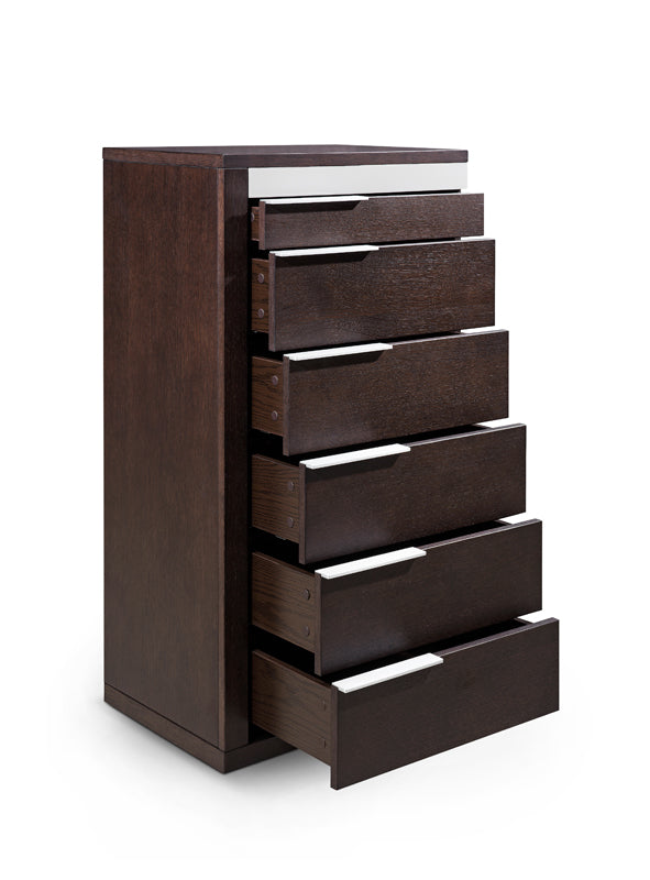 Modrest Torino Modern Brown Oak & Grey Chest Model VGWCD-D04-BRNOAK