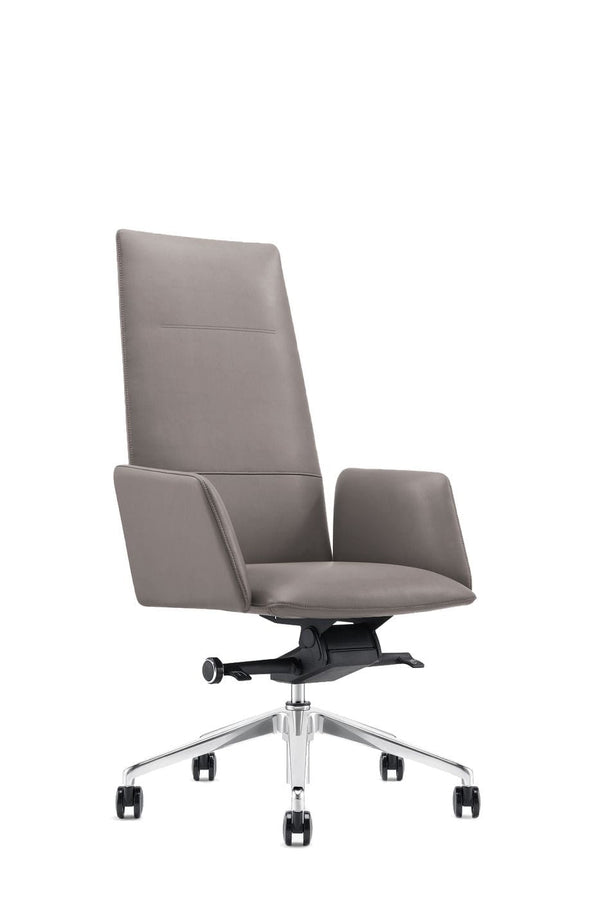 Modrest Tricia Modern Grey High Back Executive Office Chair Model VGFUA1911-GRY-OC