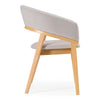 Truman Mid-Century Modern Grey + Natural Oak Dining Chair