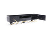 Legend Modern Black & Champagne Gold 87" TV Stand