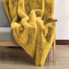 Furniture of America Caparica Gold Contemporary Throw Blanket Model TW4152