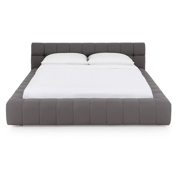 Divani Casa Tyree Modern Tufted Grey Fabric Bed Model VGOD-DY-22116-GRY