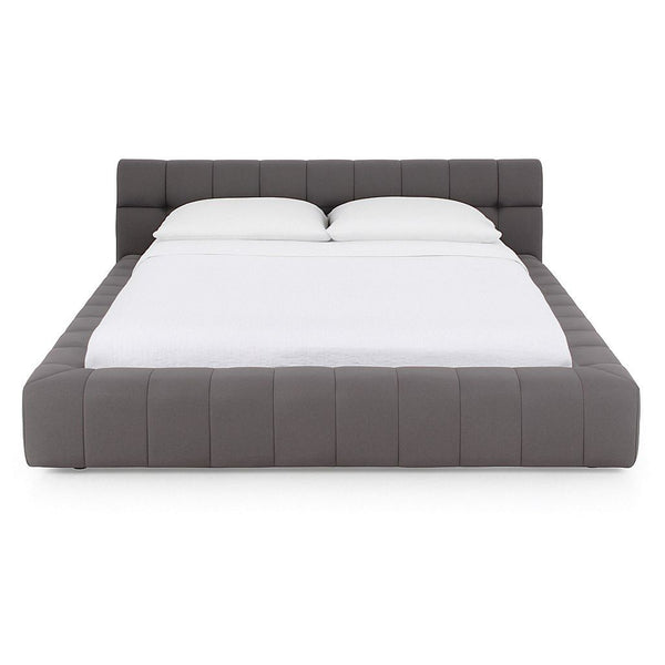 Divani Casa Tyree Modern Tufted Grey Fabric Bed Model VGOD-DY-22116-GRY