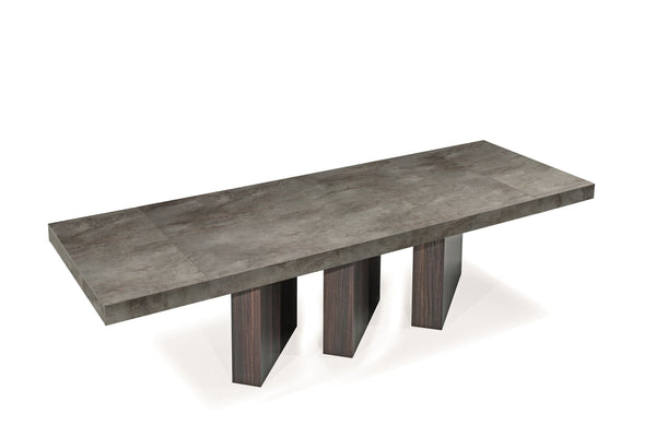 Nova Domus Amsterdam Modern Grey Volcano & Eucalyptus Oak Dining Table Model VGACAMSTERDAM-OAK-DT