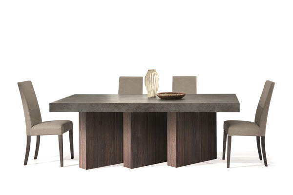 Nova Domus Amsterdam Modern Grey Volcano & Eucalyptus Oak Dining Table Model VGACAMSTERDAM-OAK-DT