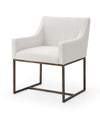 Modrest Elijah Modern Off White & Copper Antique Brass Dining Chair Model VGVCB8363-WHT-DC