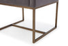 Modrest Marty Modern Dark Grey & Copper Antique Brass Dining Chair Model VGVCB8368-DGRY-DC