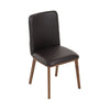Modrest Utah Modern Walnut And Brown Eco Leather Dining Chair Set Of 2 Model VGMAMI-973