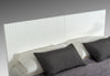 Queen Nova Domus Valencia Contemporary White Bed Model VGMABR-76-BED-Q