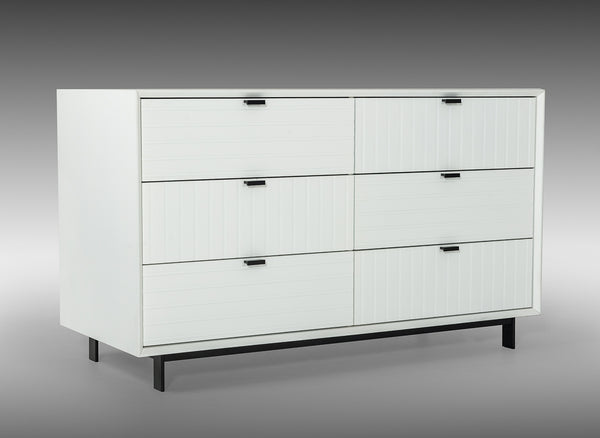 Nova Domus Valencia Contemporary White Dresser Model VGMABR-76-DRS