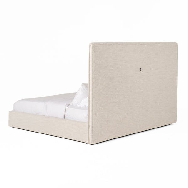 Modrest Valhalla Contemporary White Fabric Bed Model VGKK-KFB1008-WHT-BED