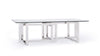 Modrest Valiant Modern Glass & Stainless Steel Coffee Table Model VGVCCT856