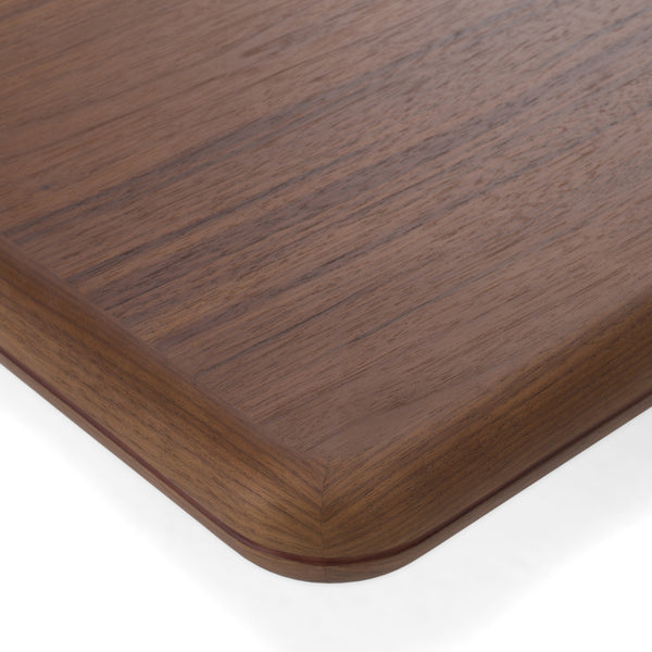 Modrest Valley Modern Walnut & Titanium Coffee Table Set Model VGIP-ST798AB