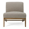 Divani Casa Vance Modern Sand Fabric & Wood Accent Chair Model VGKK-KF.A2387-SAND
