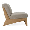 Divani Casa Vance Modern Sand Fabric & Wood Accent Chair Model VGKK-KF.A2387-SAND