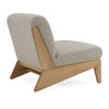 Divani Casa Vance Modern Sand Fabric & Wood Accent Chair Model VGKK-KF.A2387-SAND
