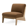 Divani Casa Vance Modern Brown Fabric & Wood Accent Chair Model VGKK-KF.A2387-BRN