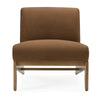Divani Casa Vance Modern Brown Fabric & Wood Accent Chair Model VGKK-KF.A2387-BRN