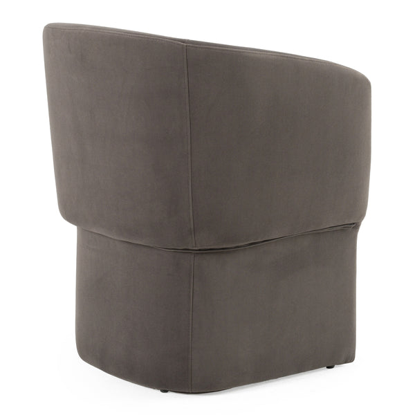 Modrest Vassar Modern Grey Velvet Dining Chair Model VGEU-MC-9707CH-A-G-DC