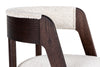 Modrest Vegas Modern Cream Fabric & Walnut Oak Dining Chair (Set Of 2) Model VGME-VEGAS-CRM-DC