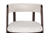 Modrest Vegas Modern Cream Fabric & Walnut Oak Dining Chair (Set Of 2) Model VGME-VEGAS-CRM-DC