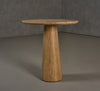 Modrest Velma Modern Travertine Marble Round Dinette Table Model VGBR-SBA-8542B-BE