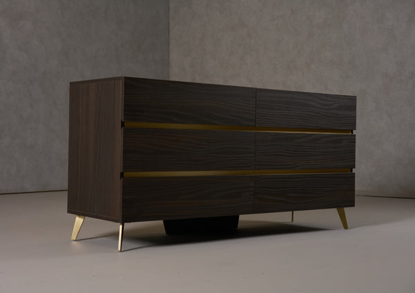 Velondra Modern Eucalypto + Marble Dresser