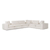 Divani Casa Vicki Modern Off White Fabric Modular Corner Seat Model VGKK-KF.8033-CORNER-IVORY