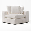 Divani Casa Vicki Modern Off White Fabric Modular Sectional Sofa Model VGKK-KF.8033-SECT-IVORY