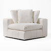 Divani Casa Vicki Modern Off White Fabric Modular Corner Seat Model VGKK-KF.8033-CORNER-IVORY