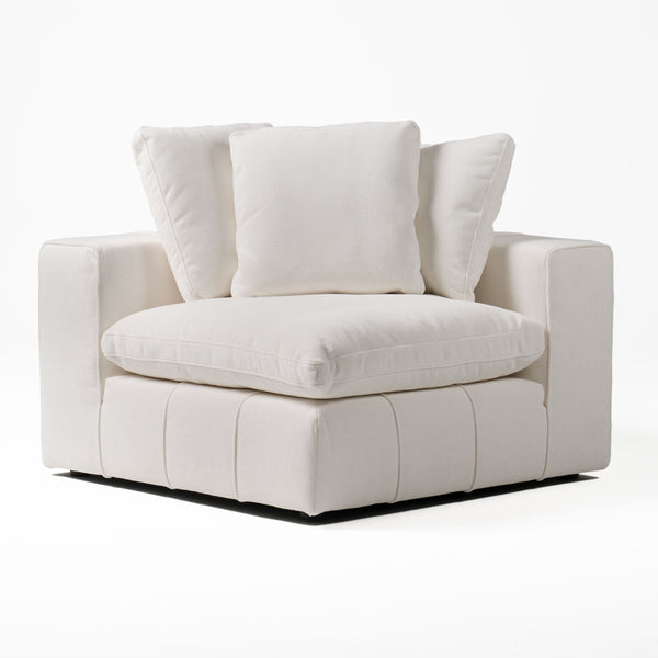 Divani Casa Vicki Modern Off White Fabric Modular Sectional Sofa Model VGKK-KF.8033-SECT-IVORY