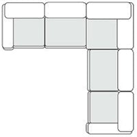 Divani Casa Vicki Modern Grey Fabric Modular Sectional Sofa 5 Piece Sectional Model VGKK-KF.8033-SECT-GRY-5-Piece Sectional