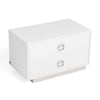 A&X Victoria Modern White Crocodile Nightstand Model VGUNAW324-80-CROC