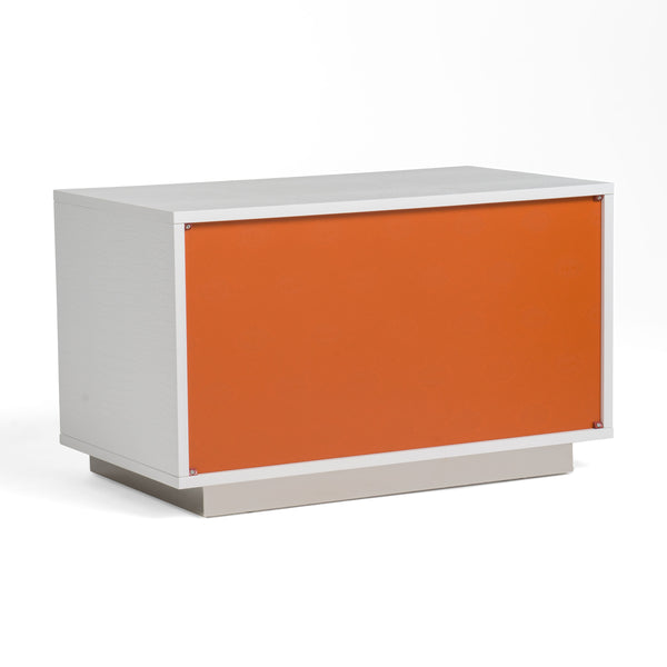 A&X Victoria Modern White Crocodile Nightstand Model VGUNAW324-80-CROC