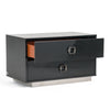A&X Victoria Modern Black Crocodile Nightstand Model VGUNAW324-80-BLK