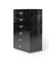 A&X Victoria Modern Black Crocodile Chest Model VGUNAW552-80-BLK