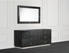 Victoria Modern Black Crocodile Dresser