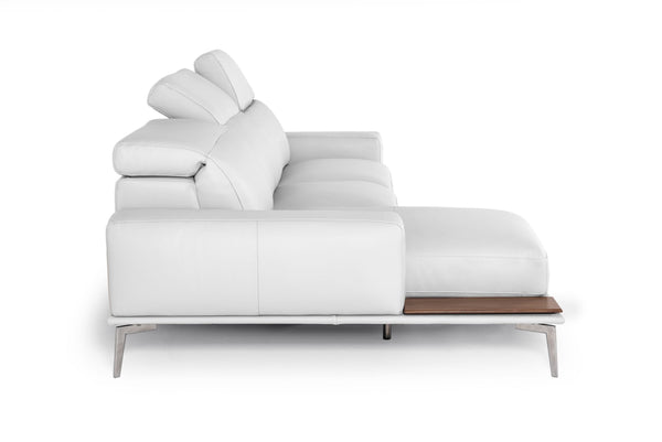 Lamod Italia Villeneuve Modern White Italian Left Facing Sectional Sofa Model VGNTVILLENEUVE-WHTX-LAF-SECT