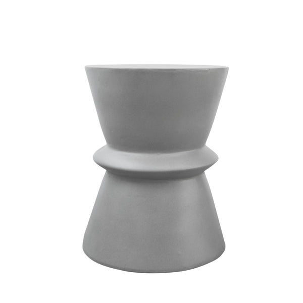 Modrest Ramos Modern Grey Concrete Round Stool Model VGLBVINA-STR36-01
