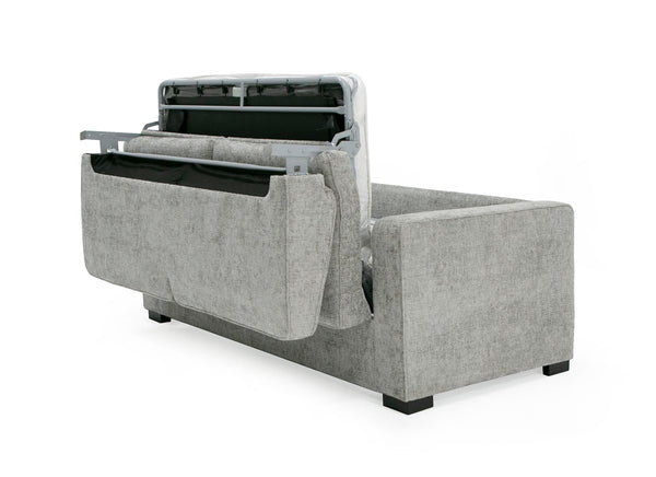 Divani Casa Vlad Modern Grey Fabric Sofa Bed Model VGSX-9828-SFBD-SLATE