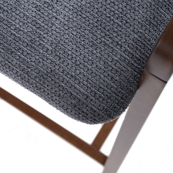 Modrest Vougler Modern Grey Fabric & Walnut Counter Chair (Set Of 2) Model VGMA-MI1204-GRYWAL