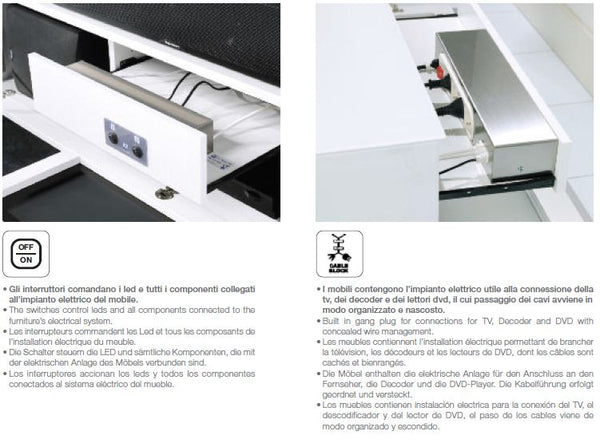 Mo Usa3 Modena Modern Black Tv Entertainment System Made In Italy Model VGMUMO-USA3-NE