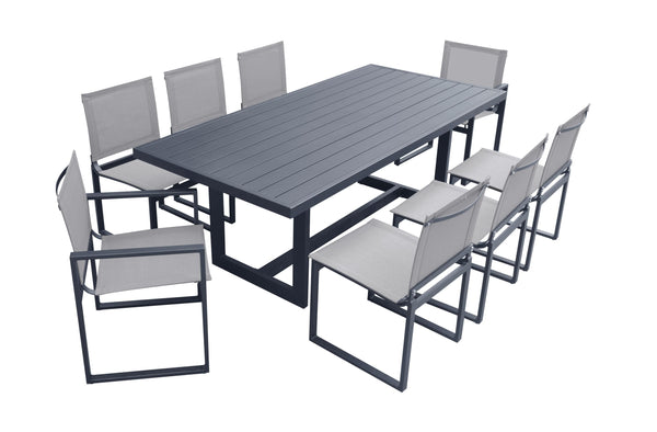 Renava Wake Modern Dark Charcoal Outdoor Dining Table Model VGGEMONTALK-CH-GRY-2