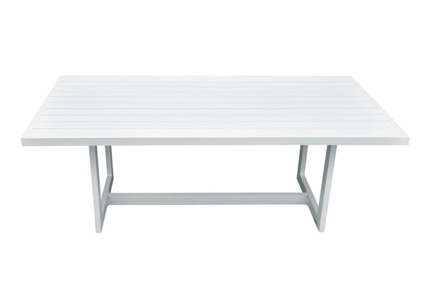 Renava Wake Modern White Outdoor Dining Table Model VGGEMONTALK-CH-WHT-1